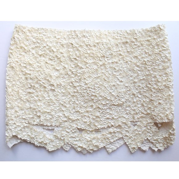 Aje X REVOLVE Catara Mini Skirt / AU 8 / US 4 / Ivory Sequined Cut Out - Picture 6 of 9